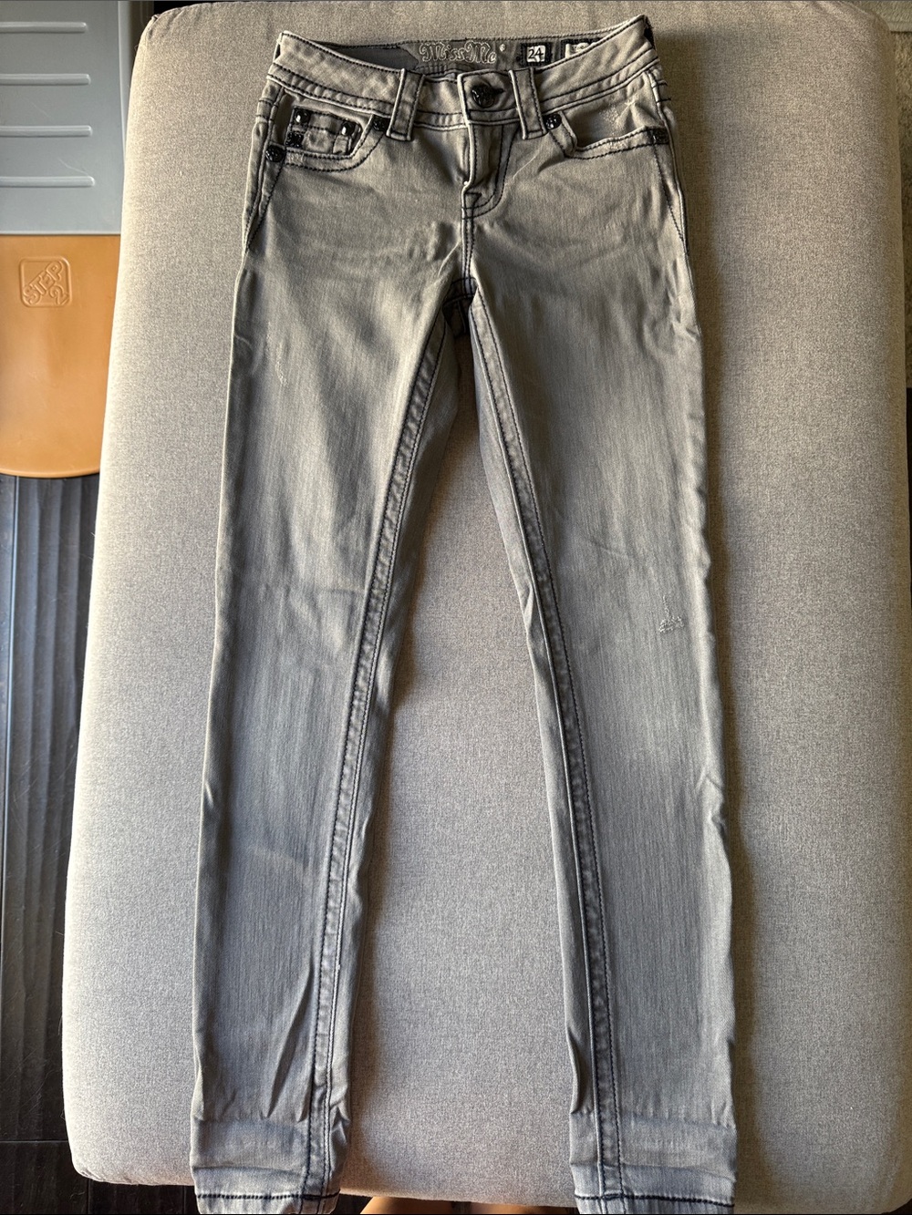 Grey Women's Miss Me Skinny Jeans